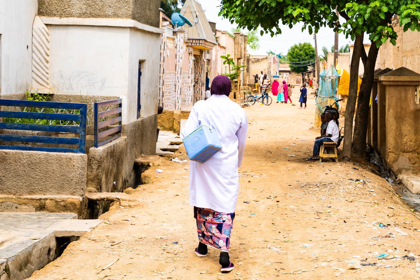 Aishatu Umar A vaccinator in Ungogo LGA Kano State Aishatu Umar A vaccinator in Ungogo LGA Kano State