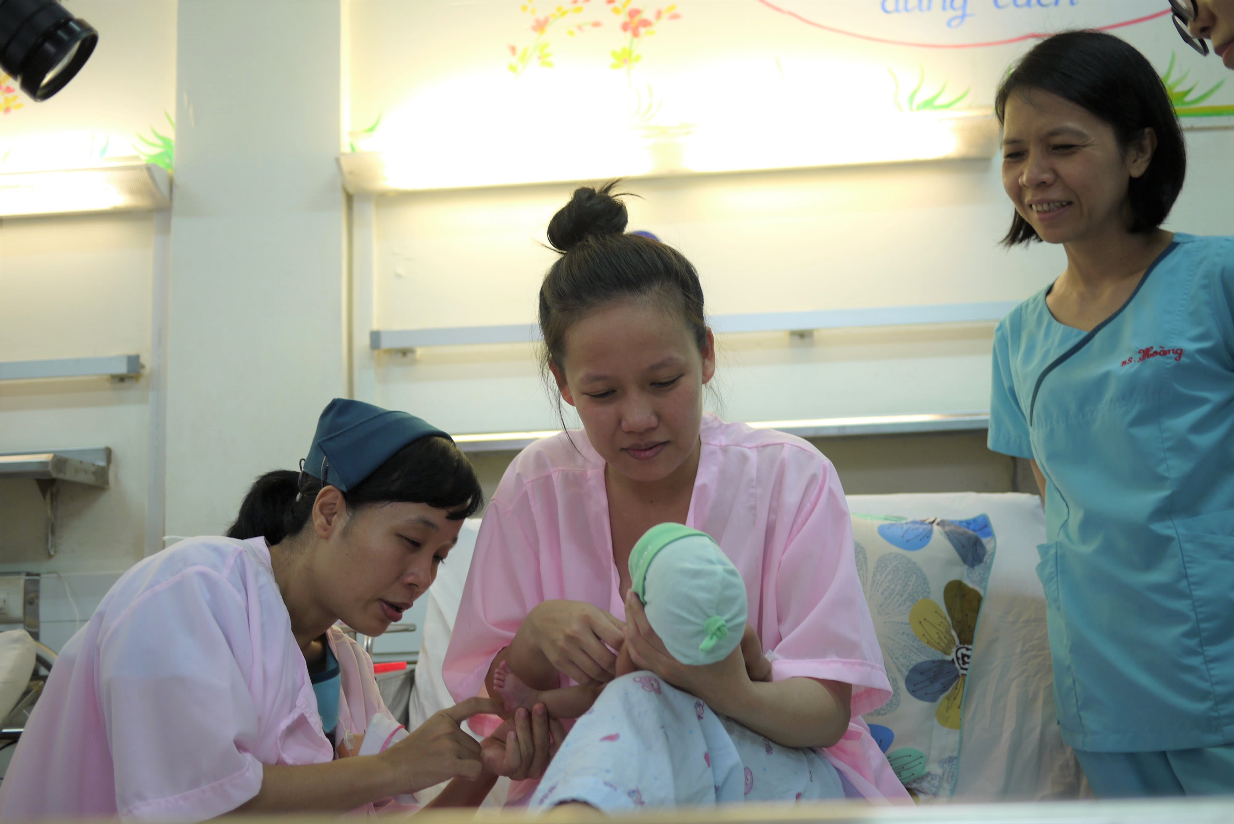 FirstEmbrace_Vietnam2 Kangaroo Mother Care room in Da Nang Hospital for Women and Children in Viet Nam.